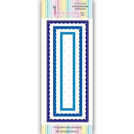 Dress My Craft Cutting Die Slimline Inverted Stitched Scalloped (DMCD4246) (OUTLET) Dress My Craft Cutting Die Slimline Inverted Stitched Scalloped (DMCD4246) (OUTLET)