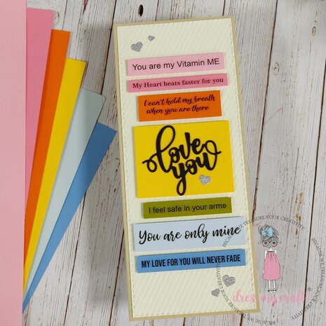 Dress My Craft Cutting Die Slimline Stitched (DMCD4235) (OUTLET)