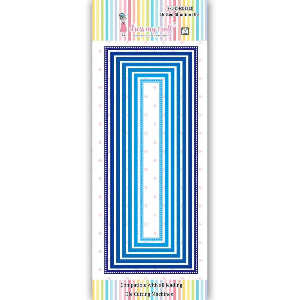 Dress My Craft Cutting Die Slimline Dotted (DMCD4213) (OUTLET) Dress My Craft Cutting Die Slimline Dotted (DMCD4213) (OUTLET)