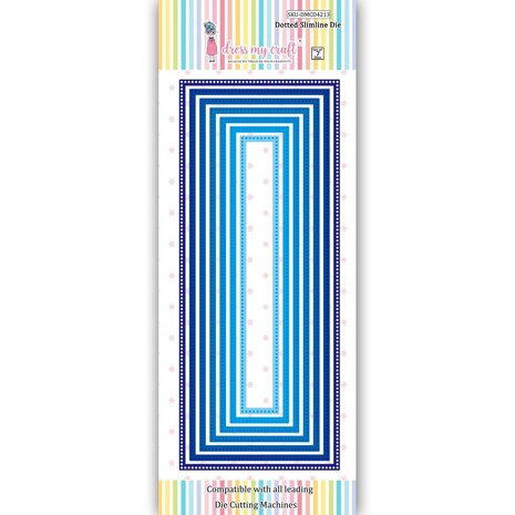 Dress My Craft Cutting Die Slimline Dotted (DMCD4213) (OUTLET) Dress My Craft Cutting Die Slimline Dotted (DMCD4213) (OUTLET)