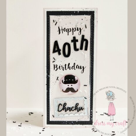 Dress My Craft Cutting Die Slimline Rough Stitched (DMCD4191) (OUTLET) Dress My Craft Cutting Die Slimline Rough Stitched (DMCD4191) (OUTLET)