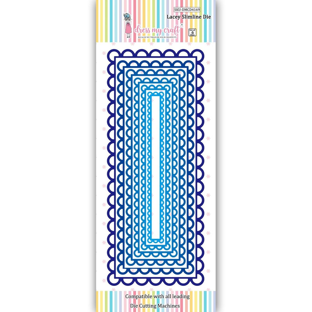 Dress My Craft Cutting Die Slimline Lacey (DMCD4169) (OUTLET)