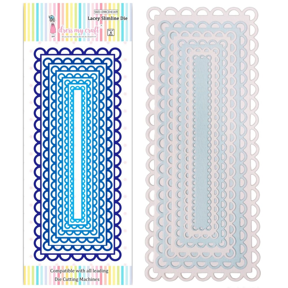 Dress My Craft Cutting Die Slimline Lacey (DMCD4169) (OUTLET)