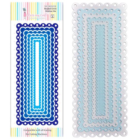 Dress My Craft Cutting Die Slimline Beaded Circle (DMCD4158) (OUTLET)