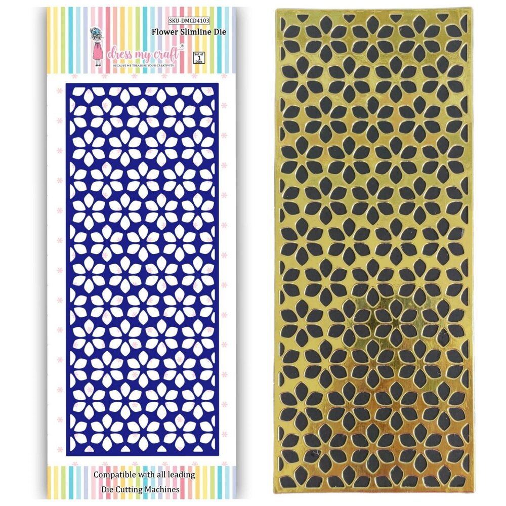 Dress My Craft Cutting Die Slimline Flower (DMCD4103) (OUTLET) Dress My Craft Cutting Die Slimline Flower (DMCD4103) (OUTLET)