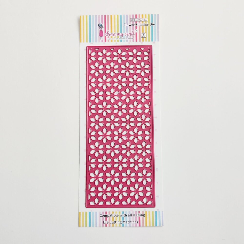 Dress My Craft Cutting Die Slimline Flower (DMCD4103) (OUTLET) Dress My Craft Cutting Die Slimline Flower (DMCD4103) (OUTLET)