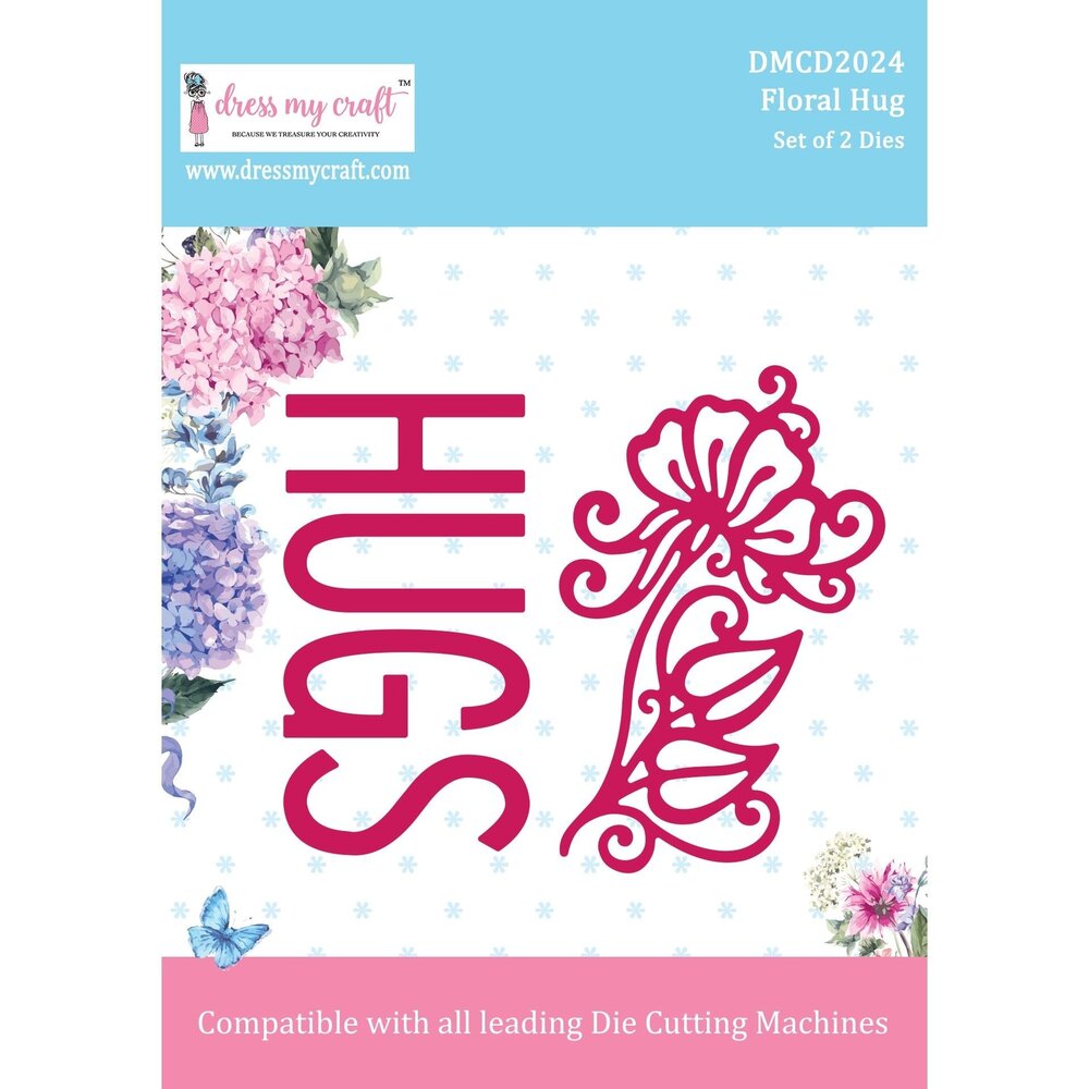 Dress My Craft Cutting Die Floral Hug (DMCD2024) (OUTLET)