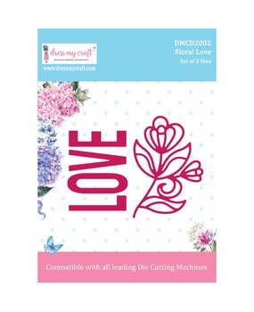 Dress My Craft Cutting Die Floral Love (DMCD2002) (OUTLET)