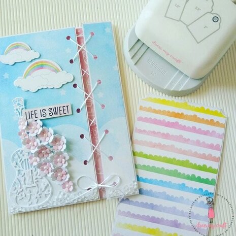 Dress My Craft Cutting Die Christmas Floral Guitar (DMCD1738) (OUTLET)