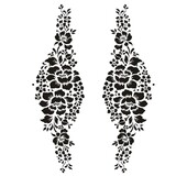 Dress My Craft Stencil A4 Flowers Lane (DMC-479) (OUTLET)