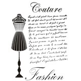 Dress My Craft Stencil A4 Couture Fashion (DMC-455) (OUTLET)