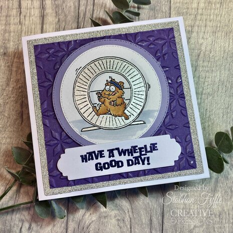 Creative Expressions Designer Boutique Clear Stamp A5 A Wheelie Good Day (UMSDB180) (OUTLET)