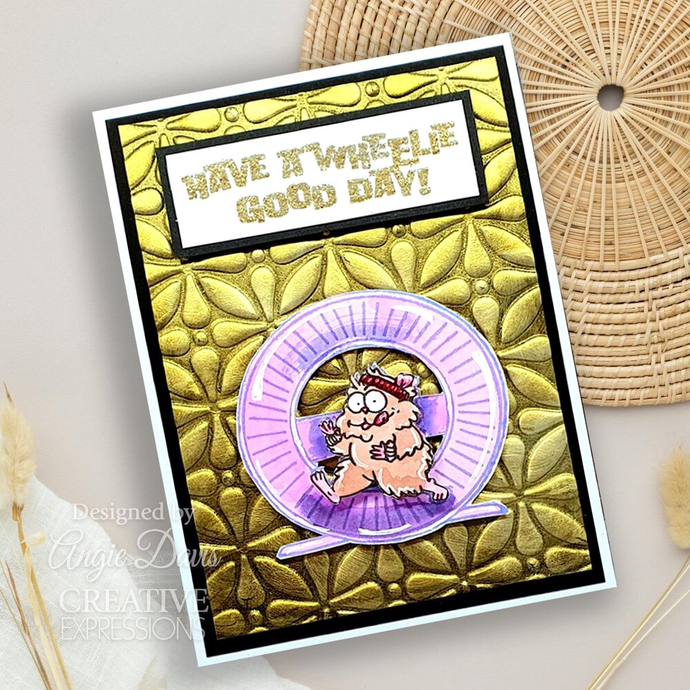 Creative Expressions Designer Boutique Clear Stamp A5 A Wheelie Good Day (UMSDB180) (OUTLET)