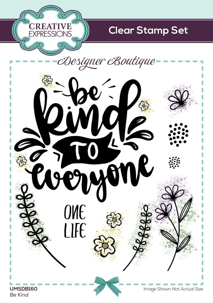 Creative Expressions Designer Boutique Clear Stamp A6 Be Kind (UMSDB160) (OUTLET)