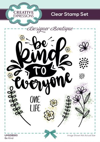 Creative Expressions Designer Boutique Clear Stamp A6 Be Kind (UMSDB160) (OUTLET)