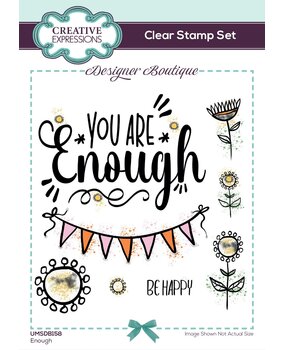 Creative Expressions Designer Boutique Clear Stamp A6 Enough (UMSDB158) (OUTLET)