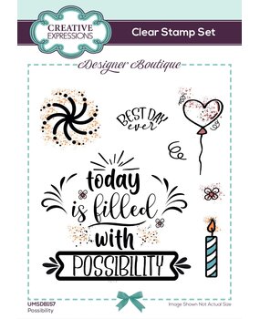 Creative Expressions Designer Boutique Clear Stamp A6 Possibilty (UMSDB157) (OUTLET)