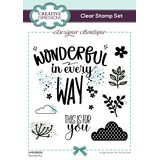 Creative Expressions Designer Boutique Clear Stamp A6 Wonderful (UMSDB155) (OUTLET)