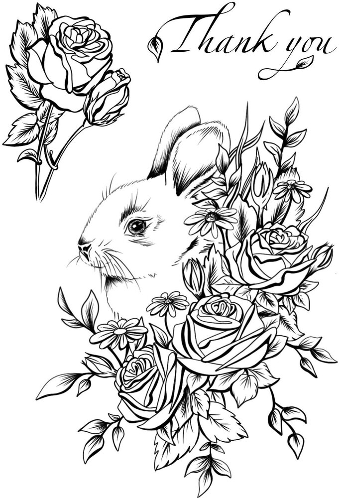 Creative Expressions Designer Boutique Clear Stamp A6 Rosy Whiskers (UMSDB151) (OUTLET)