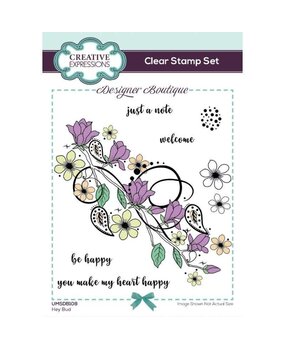 Creative Expressions Designer Boutique Hey Bud A6 Clear Stamps (UMSDB108) (OUTLET)