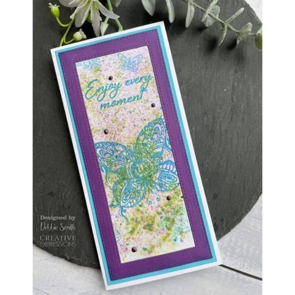 Creative Expressions Designer Boutique Doodle Butterfly A6 Clear Stamps (UMSDB103) (OUTLET)