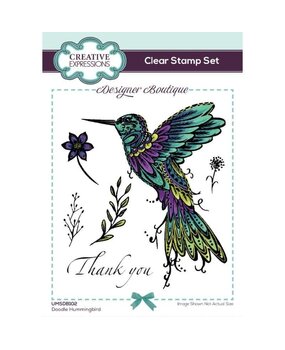 Creative Expressions Designer Boutique Doodle Hummingbird A6 Clear Stamps (UMSDB102) (OUTLET)