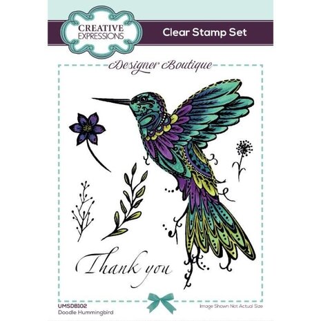 Creative Expressions  Designer Boutique Doodle Hummingbird A6 Clear Stamps (UMSDB102) (OUTLET)