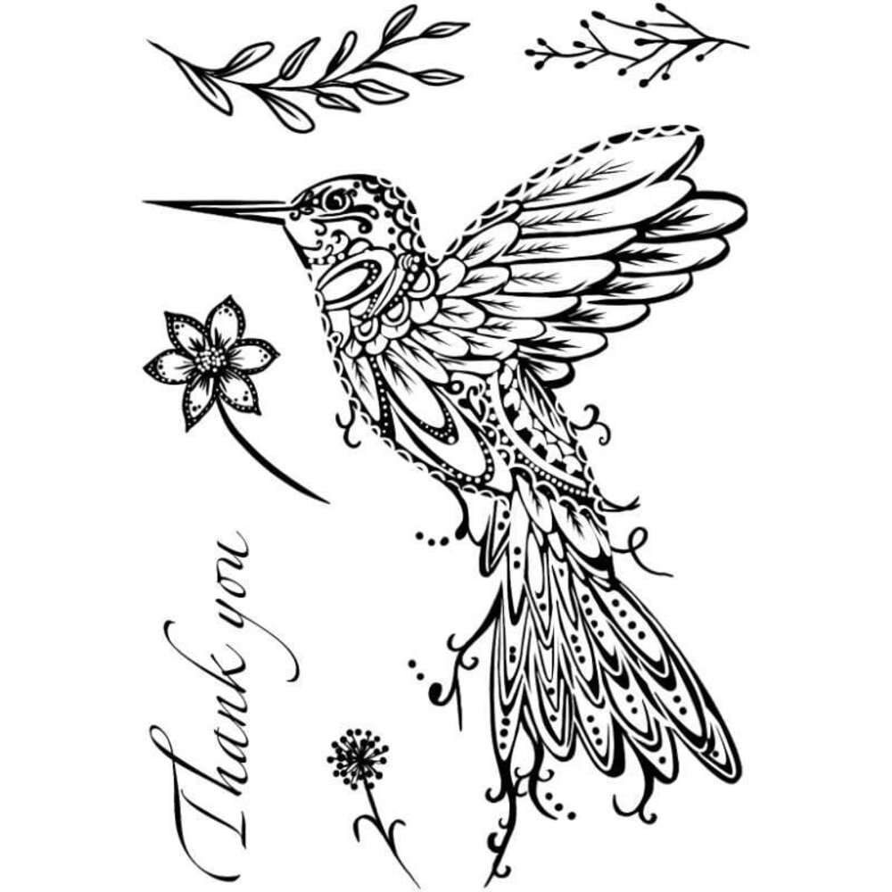Creative Expressions  Designer Boutique Doodle Hummingbird A6 Clear Stamps (UMSDB102) (OUTLET)