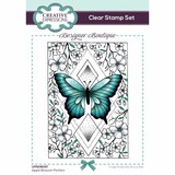 Creative Expressions Designer Boutique Clear Stamp A6 Apple Blossom Flutters (UMSDB097) (OUTLET)