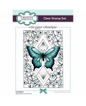 Creative Expressions Designer Boutique Clear Stamp A6 Apple Blossom Flutters (UMSDB097) (OUTLET)