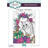 Creative Expressions Designer Boutique Clear Stamp A6 Smitten Kitten (UMSDB095) (OUTLET)