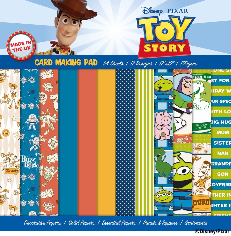 Creative Expressions Toy Story 12x12 Inch Card Making Pad (DYP0064) (OUTLET)