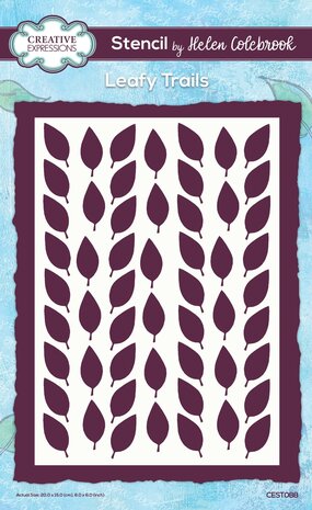 Creative Expressions Helen Colebrook Stencil A5 Leafy Trails (CEST088) (OUTLET)