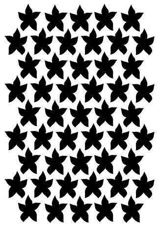 Creative Expressions Helen Colebrook Stencil A5 Star Lily Field (CEST087) (OUTLET)