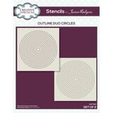 Creative Expressions Jamie Rodgers Stencil Outline Duo Circles (2pcs) (CEST080) (OUTLET)