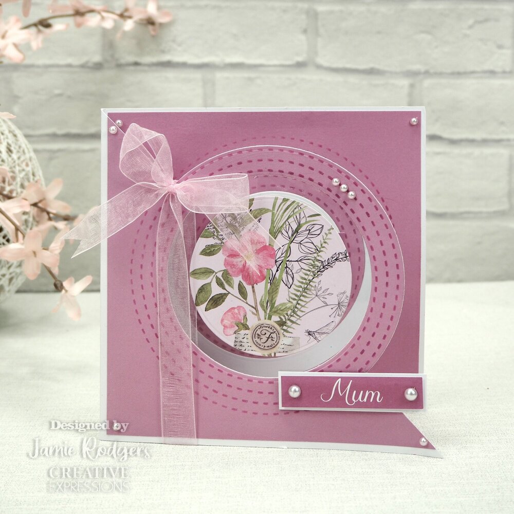 Creative Expressions Jamie Rodgers Stencil Outline Duo Circles (2pcs) (CEST080) (OUTLET)