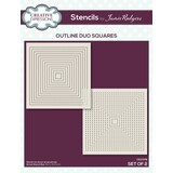 Creative Expressions Jamie Rodgers Stencil Outline Duo Squares (2pcs) (CEST078) (OUTLET)