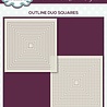 Creative Expressions Jamie Rodgers Stencil Outline Duo Squares (2pcs) (CEST078) (OUTLET)