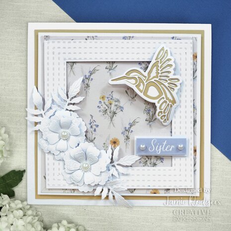 Creative Expressions Jamie Rodgers Stencil Outline Duo Squares (2pcs) (CEST078) (OUTLET)