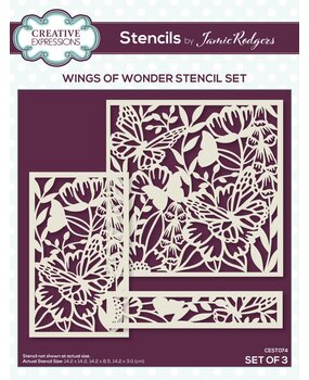 Creative Expressions Jamie Rodgers Stencil Wings Of Wonder (CEST074) (OUTLET)