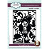 Creative Expressions Paper Panda Rubber Stamp A6 We're All Mad Here (CERPP008) (OUTLET)