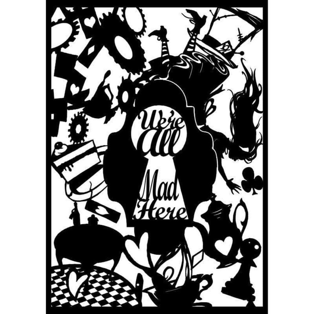 Creative Expressions Paper Panda Rubber Stamp A6 We're All Mad Here (CERPP008) (OUTLET) Creative Expressions Paper Panda Rubber Stamp A6 We're All Mad Here (CERPP008) (OUTLET)