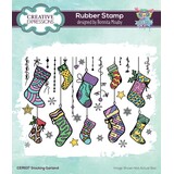 Creative Expressions Bonnita Moaby Rubber Stamp A6 Stocking Garland (CER037) (OUTLET)