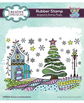 Creative Expressions Bonnita Moaby Rubber Stamp A6 Snowy Christmas Time (CER034) (OUTLET)
