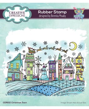 Creative Expressions Bonnita Moaby Rubber Stamp A6 Christmas Town (CER032) (OUTLET) Creative Expressions Bonnita Moaby Rubber Stamp A6 Christmas Town (CER032) (OUTLET)