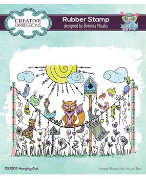 Creative Expressions Bonnita Moaby Rubber Stamp A6 Hanging Out (CER031) (OUTLET)