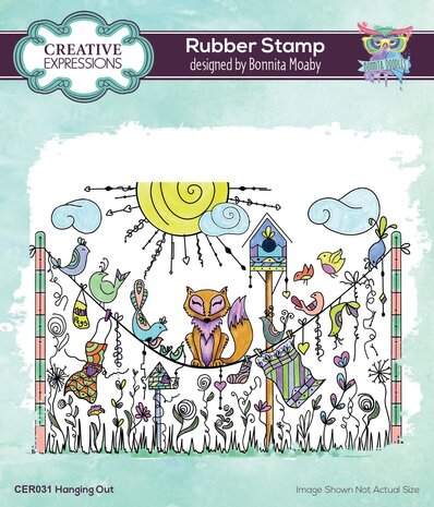 Creative Expressions Bonnita Moaby Rubber Stamp A6 Hanging Out (CER031) (OUTLET)