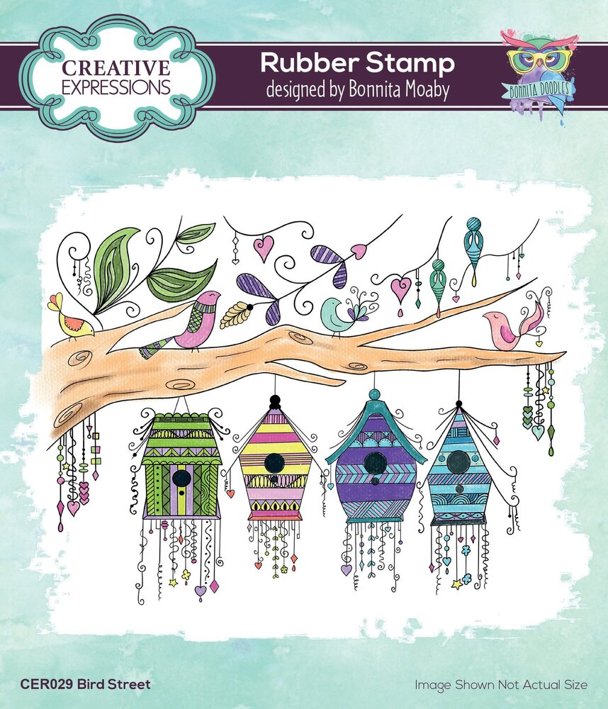 Creative Expressions Bonnita Moaby Rubber Stamp A6 Bird Street (CER029) (OUTLET)