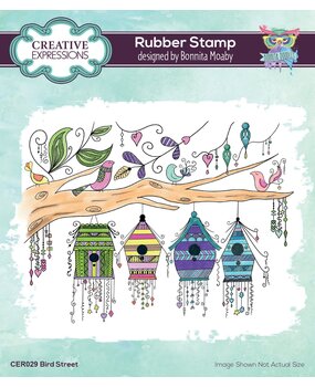 Creative Expressions Bonnita Moaby Rubber Stamp A6 Bird Street (CER029) (OUTLET)