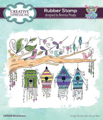 Creative Expressions Bonnita Moaby Rubber Stamp A6 Bird Street (CER029) (OUTLET)